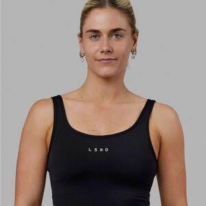 LSKD Staple Active Crop Tank black